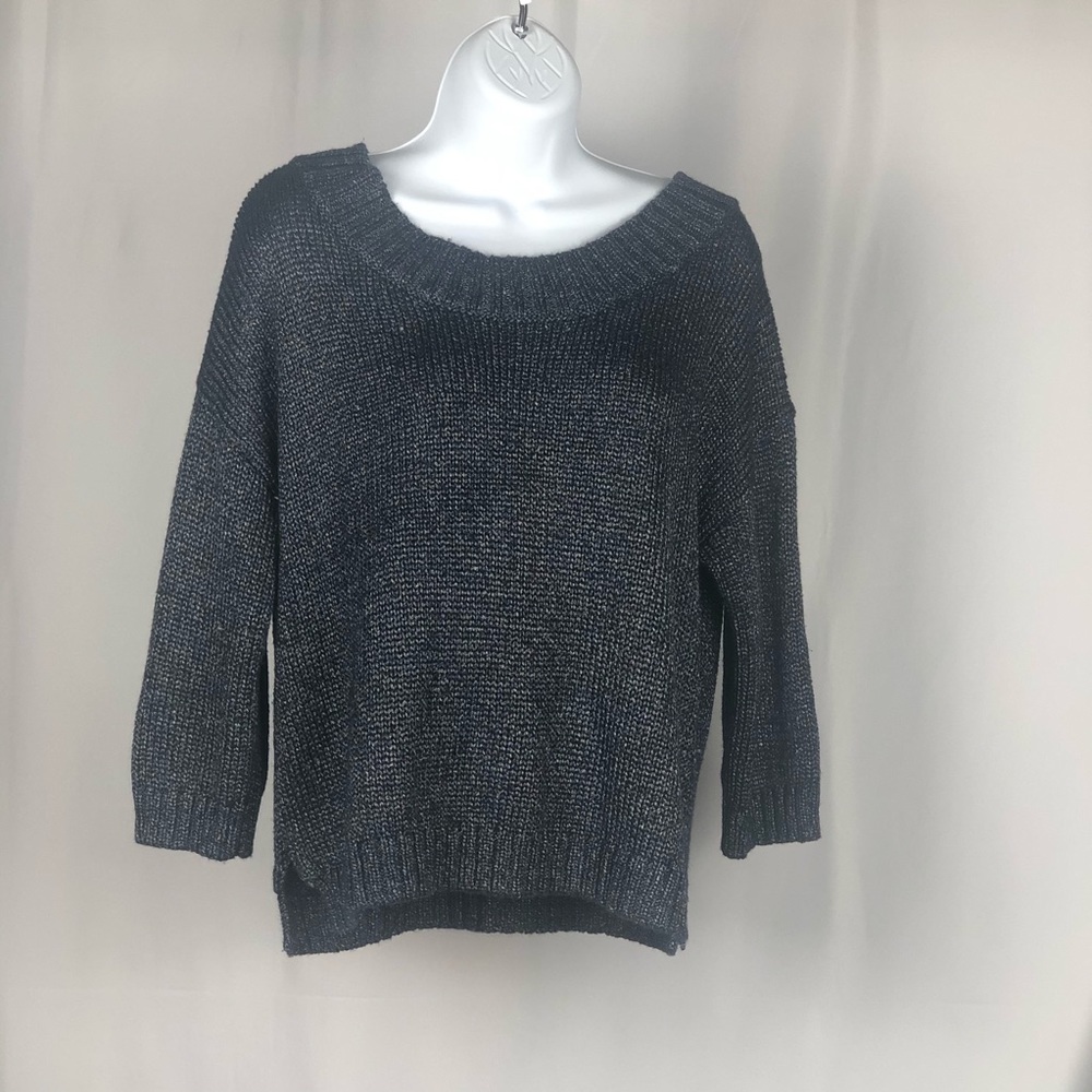 Gap Navy Blue Metallic Sweater Size Large